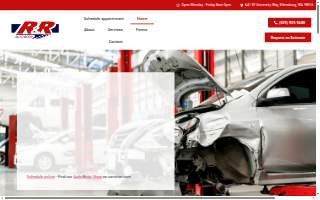 R & R Auto Body website