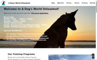 A Dog's World Unleashed website