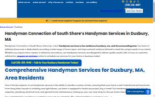 Handyman Connection of South Shore website