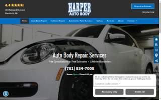 Harper Auto Body website
