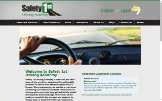 Safety 1st Driving Academy of Duxbury website