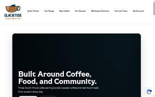 SlackTide Coffee Roasters website