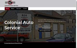 Colonial Auto Service website