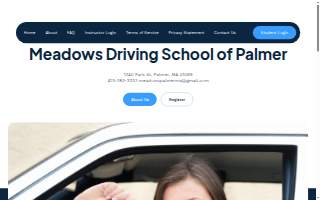 Meadows Driving School of Palmer website