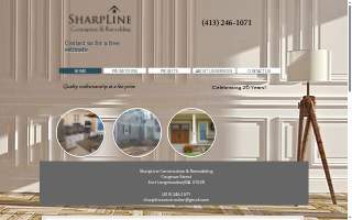 SharpLine Construction and Remodeling website