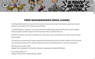 Tom Kopyto Music LLC of East Longmeadow website