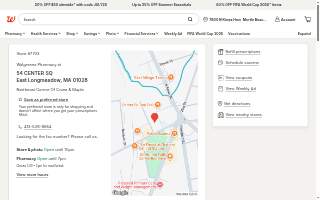 Walgreens of East Longmeadow website