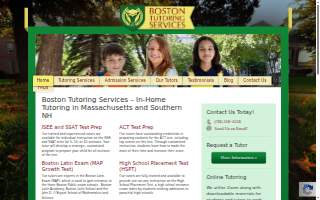 Boston Tutoring Services of Easthampton website