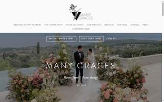 Many Graces Farm & Design of Easthampton website