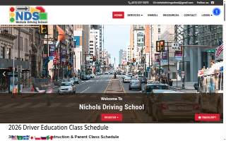 Nichols Driving School of Chicopee website