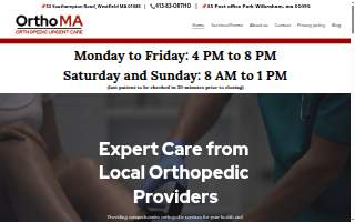 Ortho MA of Easthampton website
