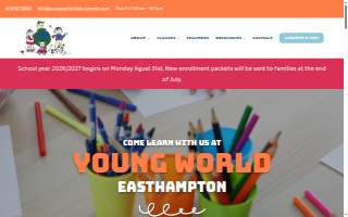 Young World Child Care Center website