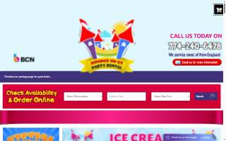 Bounce On Us Party Rental website