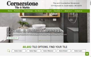 Cornerstone Tile & Marble website