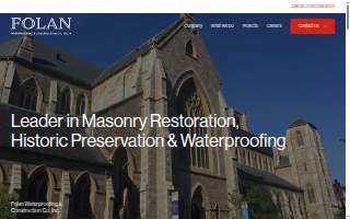 Folan Waterproofing & Construction website