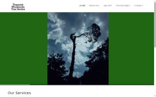 Topnotch Woodworks Tree Service website
