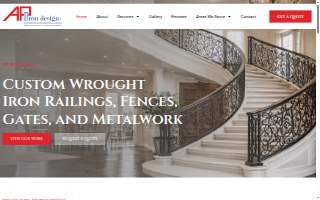 A P Iron Design website