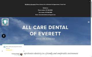 All Care Dental Of Everett website