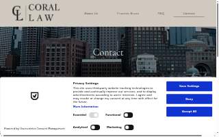 Coral Law, P.C. website