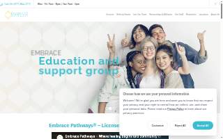 Embrace Pathways website