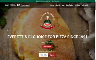 Nana's Pizza website