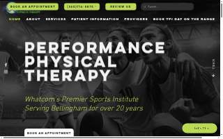 Performance Physical Therapy of Everett website