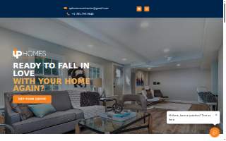 Up Homes Contractor website
