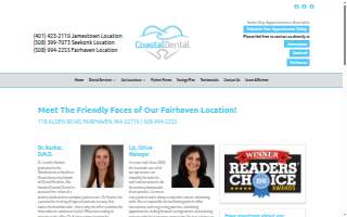 Coastal Dental of Fairhaven website