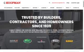 Koopman Lumber Company Fairhaven website