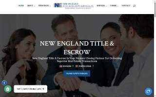 New England Title & Escrow Services, PC of Dartmouth website