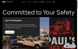 Pauls Truck Repair website