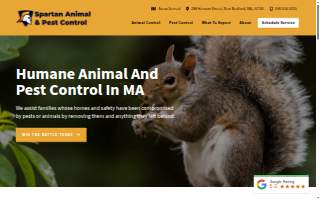 Spartan Animal and Pest Control website