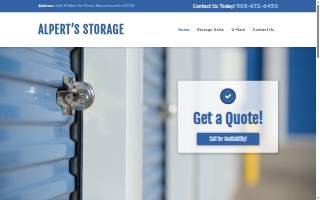 Alperts Storage website