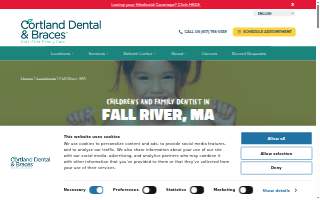 Cortland Dental & Braces of Fall River website