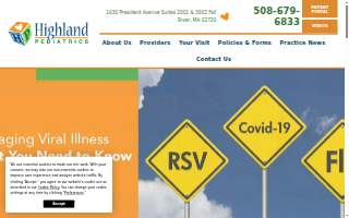 Highland Pediatrics website