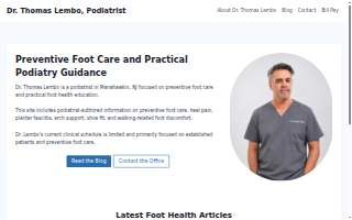 Jonathan G. Sabourin- Coastal Foot & Ankle website