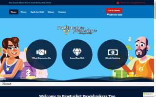 Pawtucket Pawnbrokers Too of Fall River website