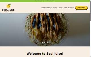 Soul Juice website