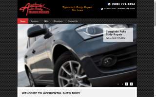 Accidental Auto Body website