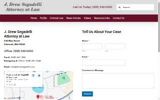 Attorney J. Drew Segadelli & Associates website