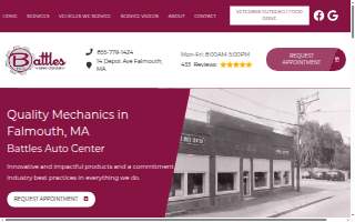 Battles Auto Center website