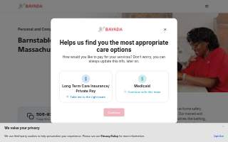 BAYADA Assistive Care - State Programs of Falmouth website