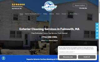 Blue Wave House Wash of Falmouth website