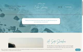 Calm Shores Counseling LLC website