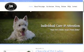 Cloverleaf Pet Lodge website