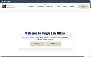 Daigle Law Office of Falmouth website