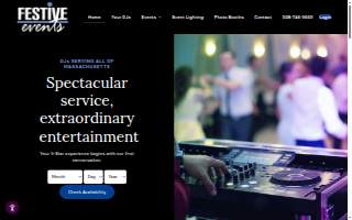 Festive Events website