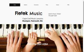 Fietek Music of Falmouth website