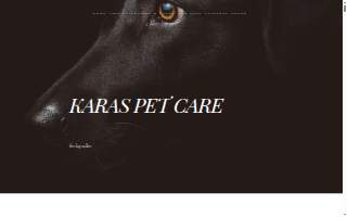 Kara’s Pet Care website