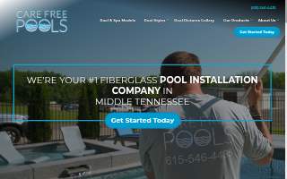 Pool Care website
